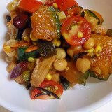 南瓜とひじき・ミックス豆の満足サラダ